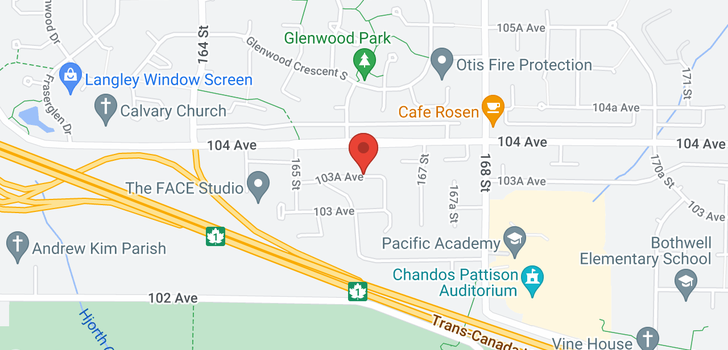 map of 16665 103A AVENUE
